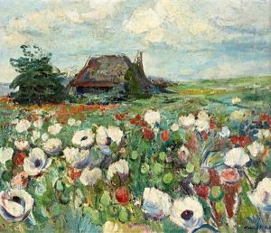 Bauernkate Im Tulpenfeld by Arvid Mather