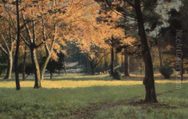 Picnickers In The Treasury Gardens - view 1