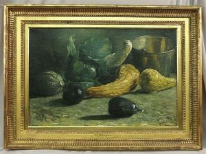 Still Life With Gourds by Frank Convers Mathewson