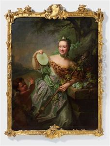 Portrat Der Anna Regina Von Olthoff Als Bachhantin
