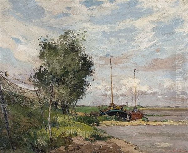 Fischerboote Am Strom - view 1