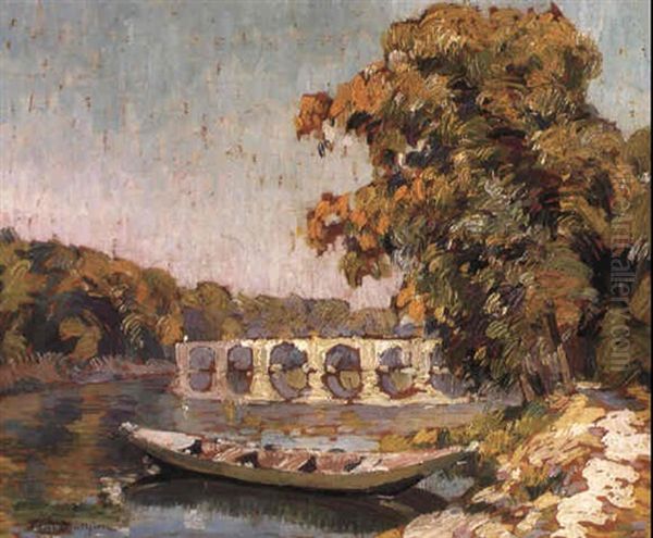 Vue De Riviere Avec Canots - view 1