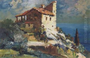 Une Maison Aux Jardins Exotiques by Adolphe Mathis