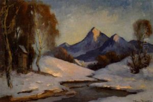 Verschneite Alpenlandschaft Verschneite Alpenlandschaft