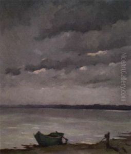 Seeufer Mit Boot Seeufer Mit Boot