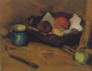 Stillleben Mit Obstkorb Stillleben Mit Obstkorb