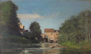 Summer River Scene Summer River Scene