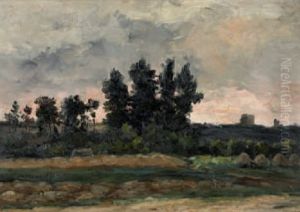 Baumbestandene Bachlandschaft Baumbestandene Bachlandschaft