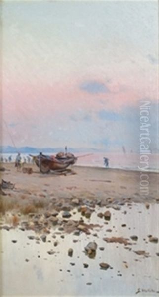 Pescadores En La Playa - view 1