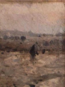 Paisaje Con Figura by Segundo Matilla Marina