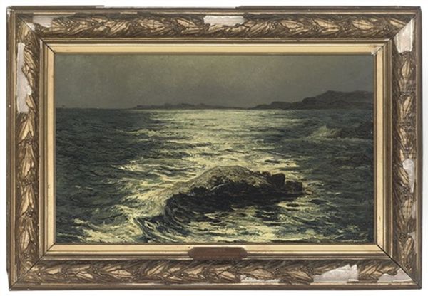 Moonlight Shimmering On The Waves, Biarritz - view 1