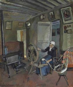 La Devideuse Picarde (la Mere Masse Dans Son Interieur A Bohain)