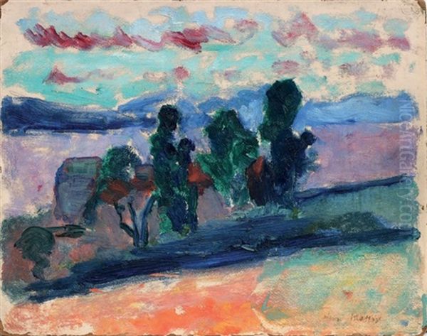Paysage De Saint-tropez Au Crepuscule - view 1