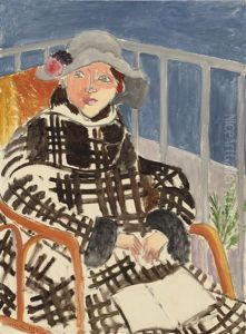 Mlle. Matisse En Manteau Ecossais by Henri Matisse