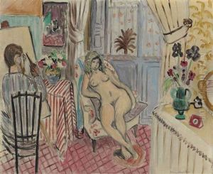 L'artiste Et Le Modele Nu by Henri Matisse