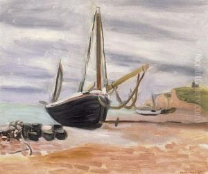 Bateau A Etretat by Henri Matisse