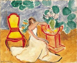 Jeune Fille En Robe Blanche