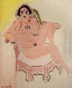 Jeune Femme Fardee A L'orientale Ou La Bayadere