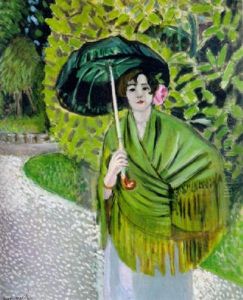 Femme A L'ombrelle Verte by Henri Matisse