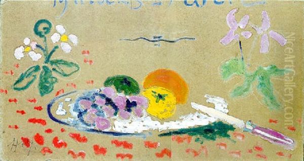 Nature Morte Aux Fruits Et Fleurs - view 1