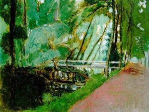 Dans Un Parc, Arbre Penche Sur L'eau by Henri Matisse