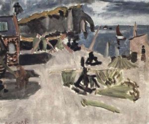 La Falaise D'avel Et Le Cabanon, Etretat by Henri Matisse