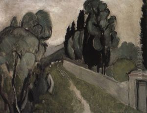 Paysage Avec Cypres Et Oliviers Environs Nice by Henri Matisse