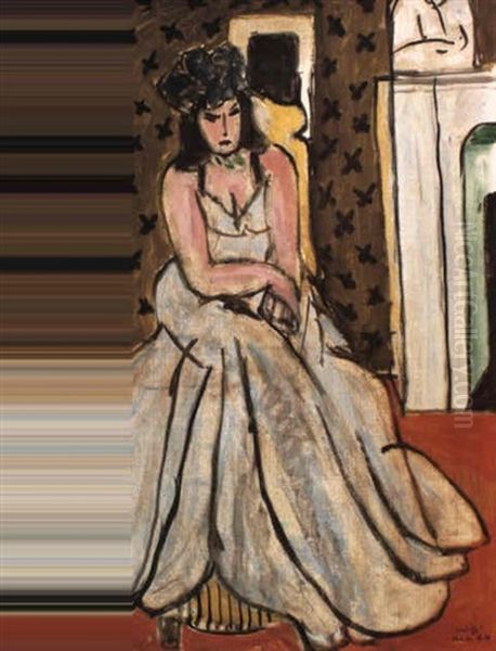Femme Au Chapeau Bleu - view 1