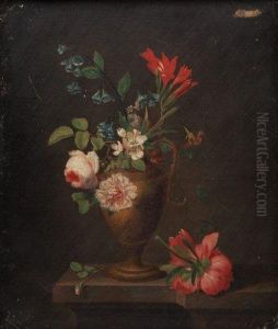 Nature Morte Sur Un Entablement. by Jean Baptiste Berre