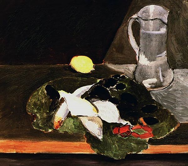 Nature Morte Au Citron (naturemorte, Poissons Et Citron) - view 1