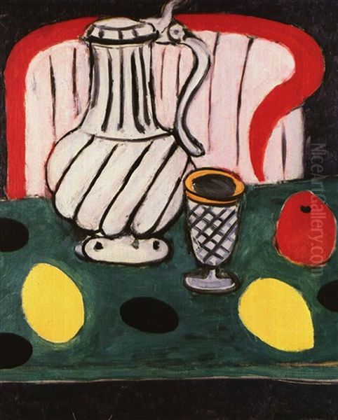 Pot D'etain, Citron Et Fauteuil - view 1