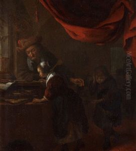 Lararen Och Eleven by Bartholomeus Maton