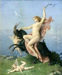 Venus Chevauchaunt Un Bouc Marin by Louis Nicolas Matout