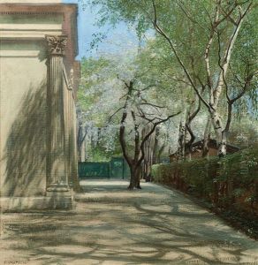 The Courtyard Of The Studio by Franz Von Matsch