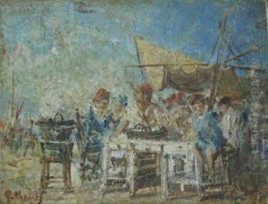 Il Pranzo Dei Pescatori by Pasquale Mattei