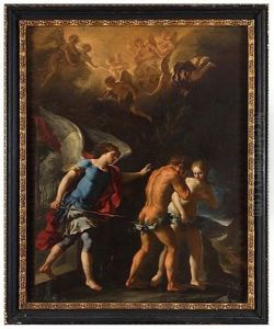 The Banishment Of Adam And Eve From Paradise by Paolo de Matteis