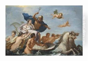 The Triumph Of Neptune And Amphitrite by Paolo de Matteis
