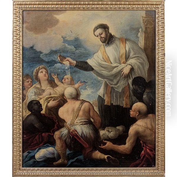 Saint Francois-xavier Baptisant Les Mendiants - view 1
