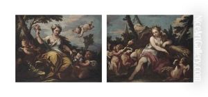 Flora; And Ceres (pair) by Paolo de Matteis