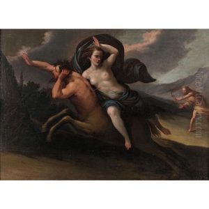 L'enlevement De Dejanire Par Le Centaure Nessus by Paolo de Matteis