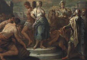Olindo And Sophronia Rescued By Clorinda by Paolo de Matteis