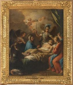 La Mort De Saint Joseph by Paolo de Matteis