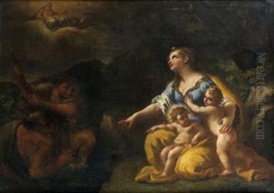 Latone Et Les Paysans De Lycie Changes En Grenouilles by Paolo de Matteis