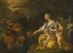Latona And The Lycian Peasants by Paolo de Matteis