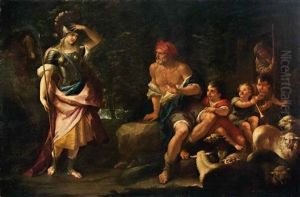 L'arrivo Di Erminia Tra I Pastori by Paolo de Matteis