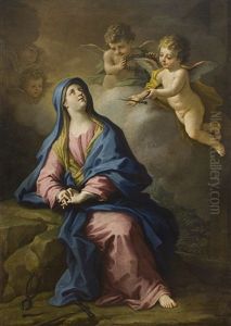 Vergine Addolorata Con I Simboli Della Passione by Paolo de Matteis