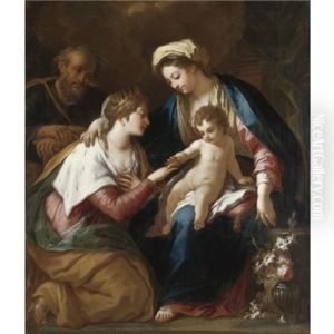 Nozze Mistiche Di Santa Caterina by Paolo de Matteis
