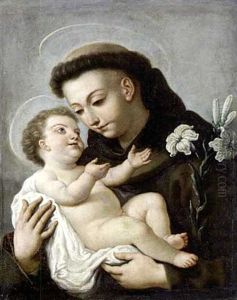Hl. Antonius Mit Christuskind by Paolo de Matteis