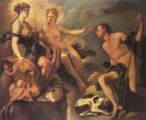 Venus And Paris by Paolo de Matteis