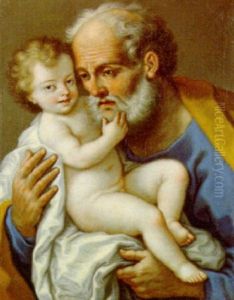San Guiseppe Con Bambino Gesu by Paolo de Matteis